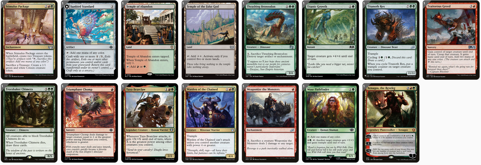 MTG Magic the Gathering Commander Deck - Zilortha, Strength Incarnate (Godzilla & Dinosaurs)