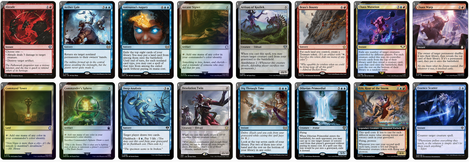 MTG Magic the Gathering Commander Deck - Neera, Wild Mage(Chaos & Big Mana)