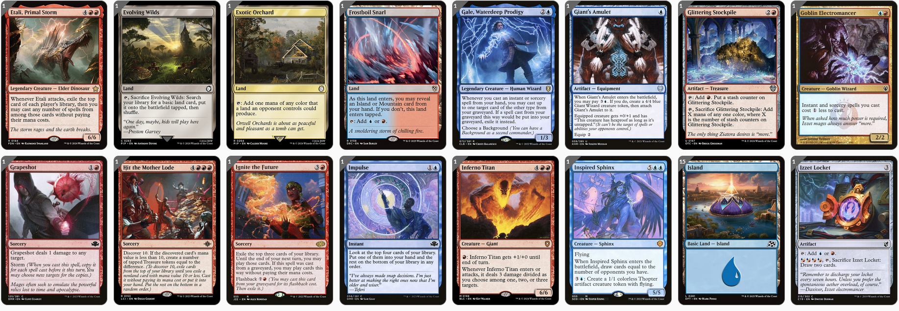 MTG Magic the Gathering Commander Deck - Neera, Wild Mage(Chaos & Big Mana)