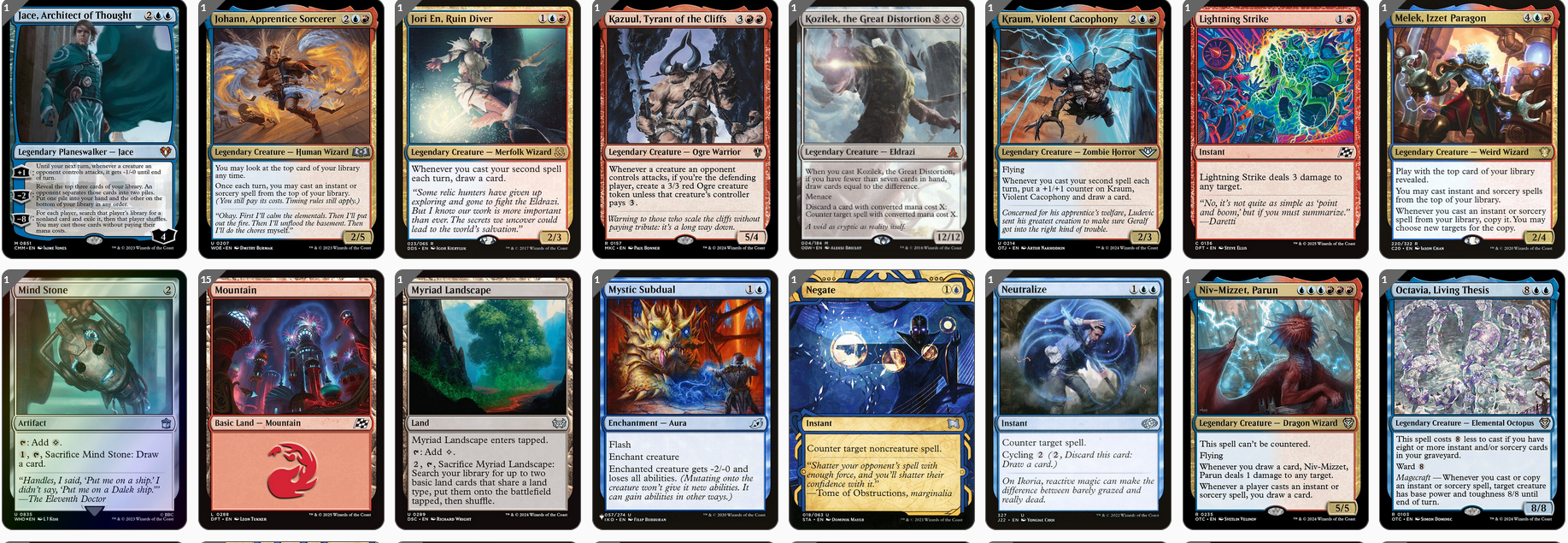 MTG Magic the Gathering Commander Deck - Neera, Wild Mage(Chaos & Big Mana)