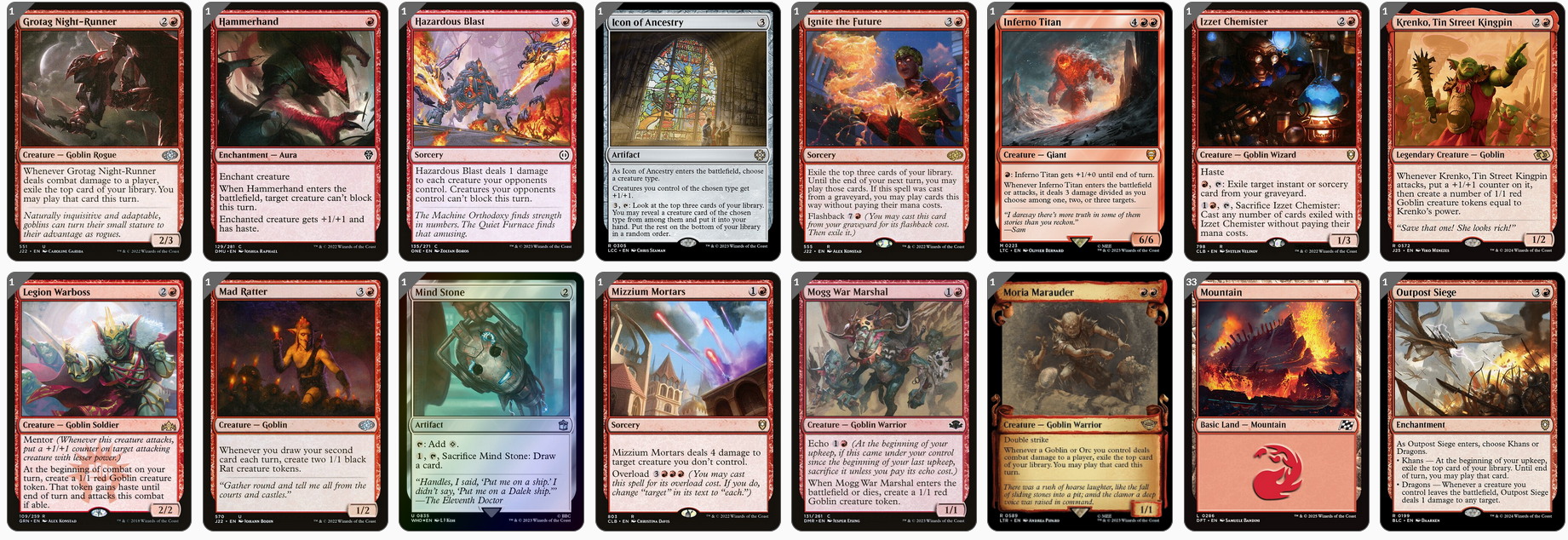 MTG Magic the Gathering Commander Deck - Muxus, Goblin Grandee (Goblins)