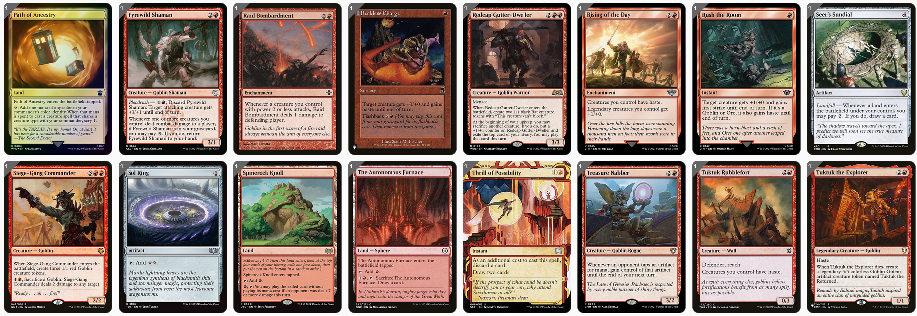 MTG Magic the Gathering Commander Deck - Muxus, Goblin Grandee (Goblins)