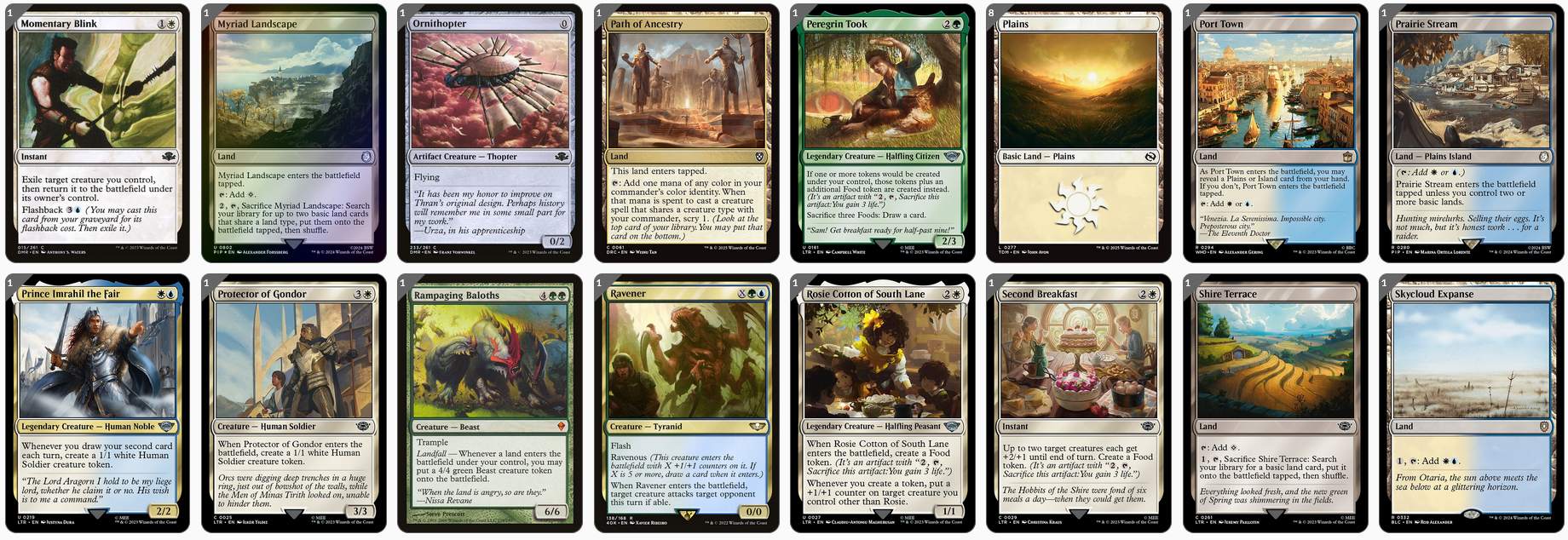 MTG Magic the Gathering Commander Deck - Galadriel, Light of Valinor (Elf, LotR)
