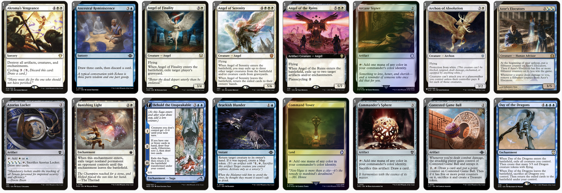 MTG Magic the Gathering Commander Deck - Grand Arbiter Augustin IV (Control)