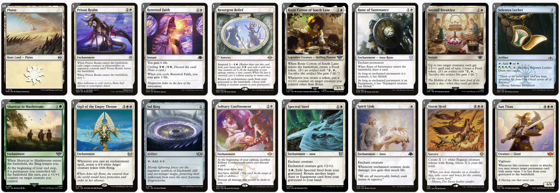 MTG Magic the Gathering Commander Deck - Sythis, Harvest's Hand (Enchantment, Lifegain)