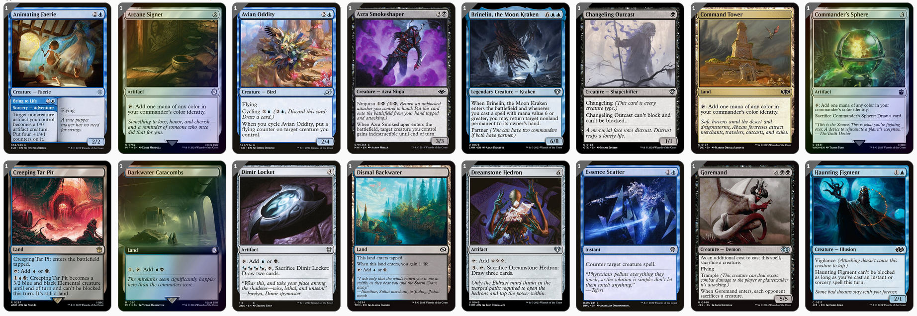 MTG Magic the Gathering Commander Deck - Satoru Umezawa (Ninja & Monsters)