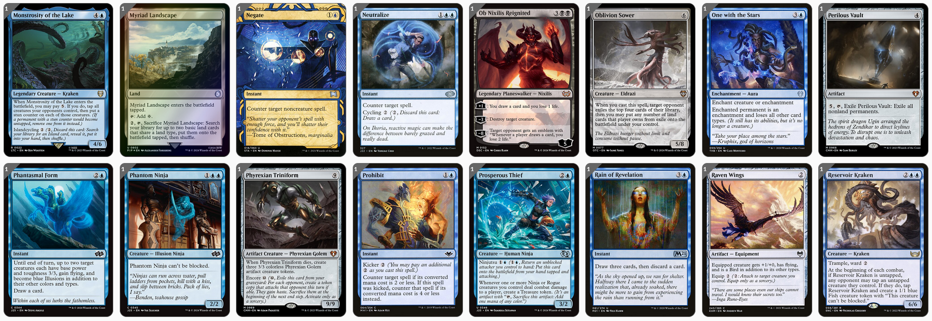 MTG Magic the Gathering Commander Deck - Satoru Umezawa (Ninja & Monsters)