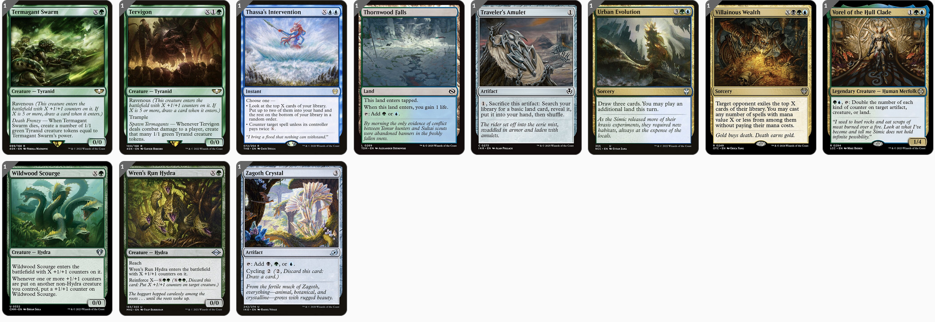 MTG Magic the Gathering Commander Deck - Zaxara, the Exemplary (Hydra)