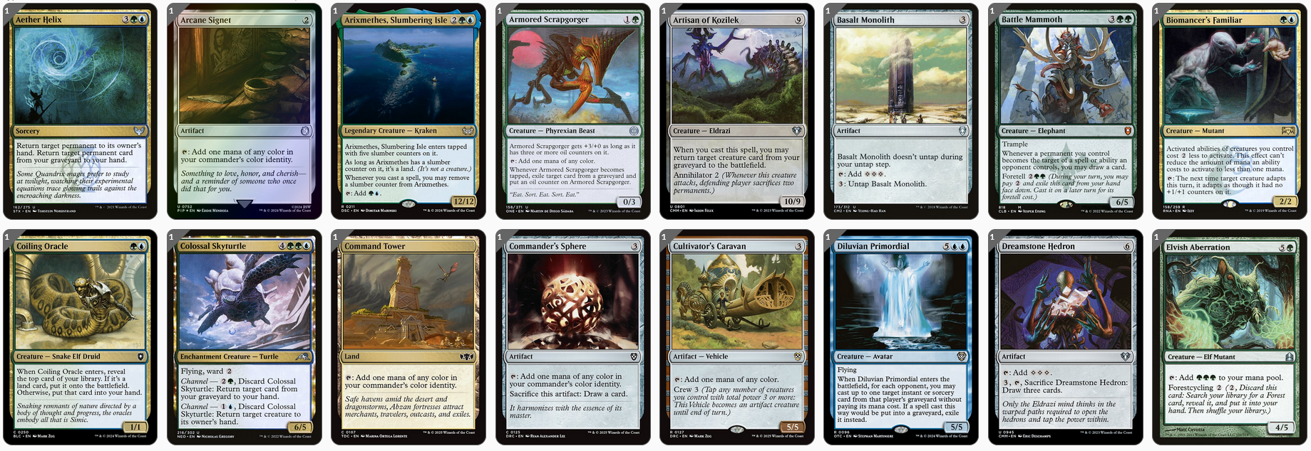 MTG Magic the Gathering Commander Deck - Kinnan, Bonder Prodigy (Big Mana)