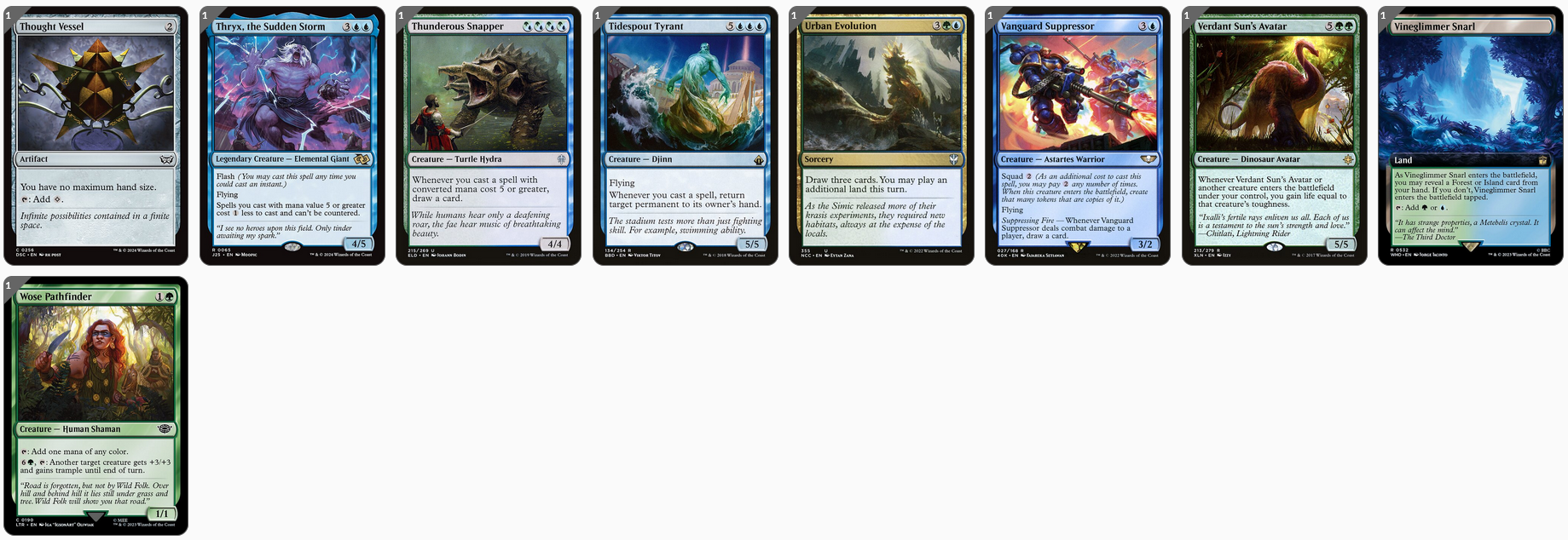 MTG Magic the Gathering Commander Deck - Kinnan, Bonder Prodigy (Big Mana)