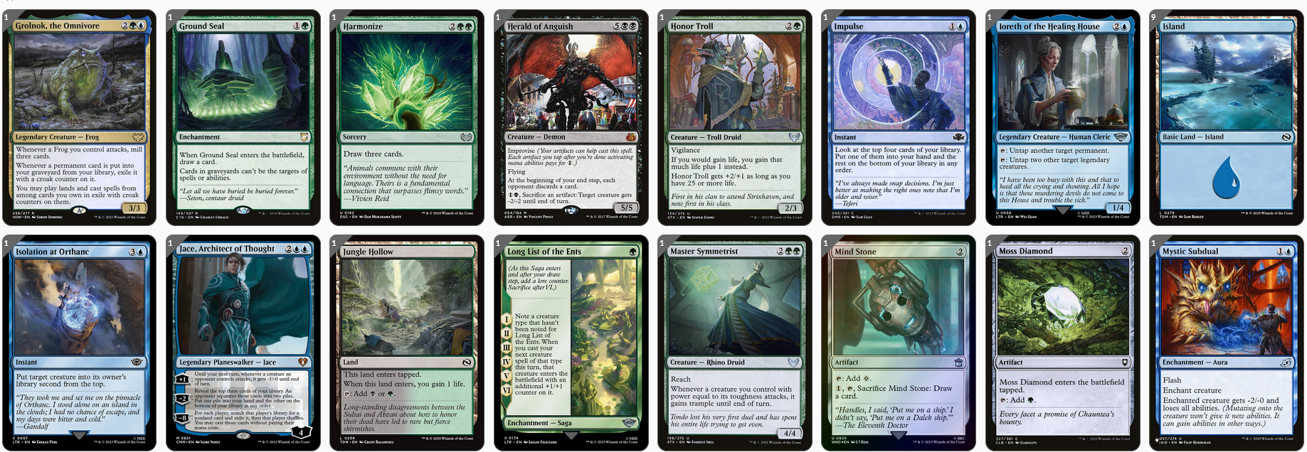 MTG Magic 100-Karten Commander Deck -  Tatsunari, Toad Rider (Frogs)