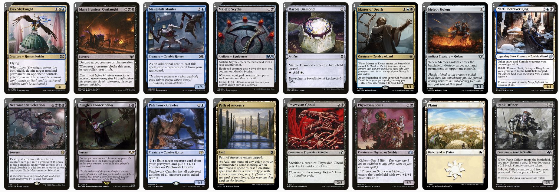 MTG Magic 100-Karten Commander Deck - Nevinyrral, Urborg Tyrant (Zombies)