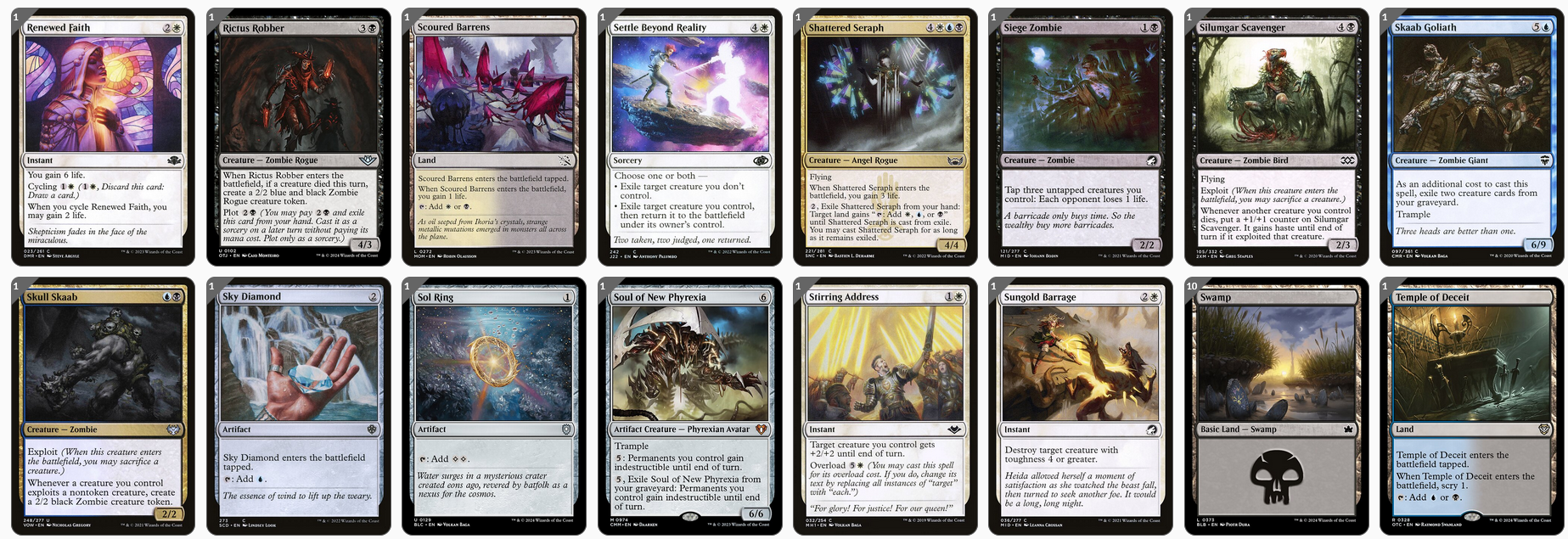 MTG Magic 100-Karten Commander Deck - Nevinyrral, Urborg Tyrant (Zombies)
