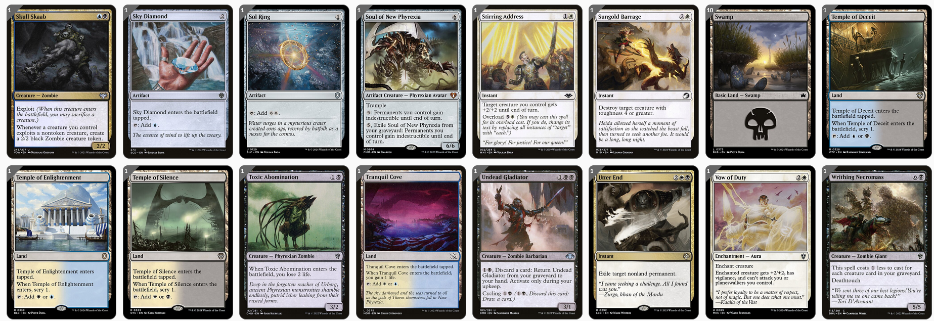 MTG Magic 100-Karten Commander Deck - Nevinyrral, Urborg Tyrant (Zombies)