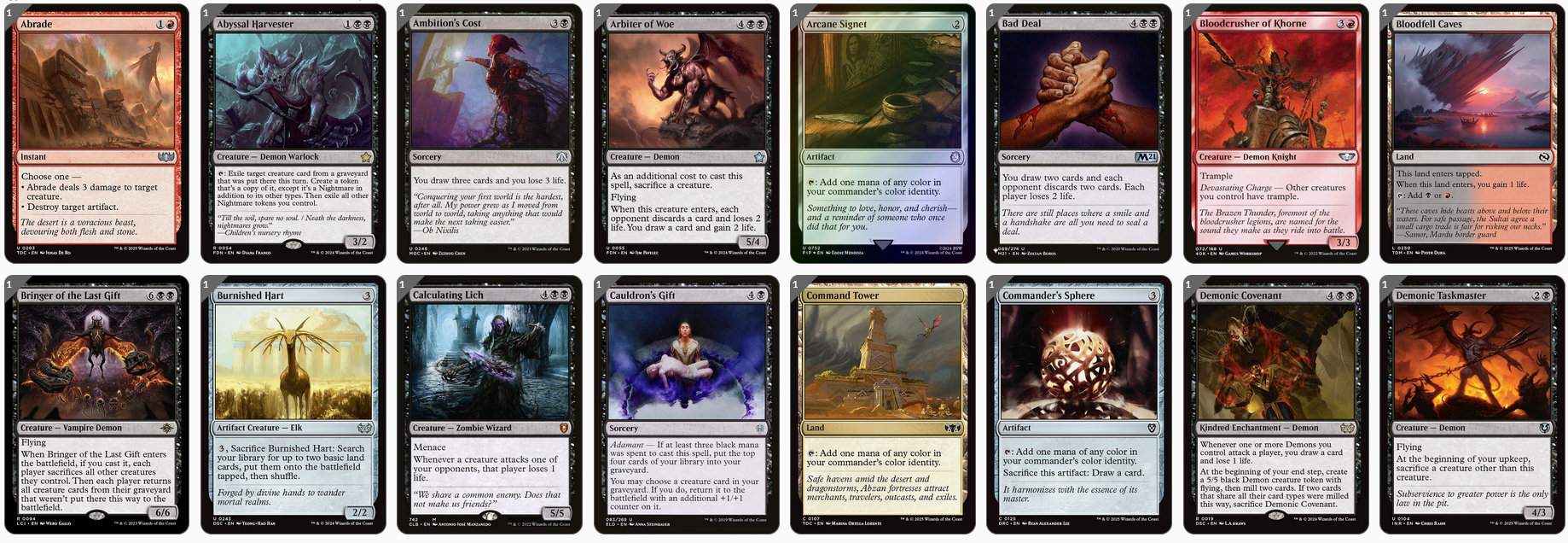 MTG Magic the Gathering Commander Deck - Rakdos, Patron of Chaos (Sacrifice)