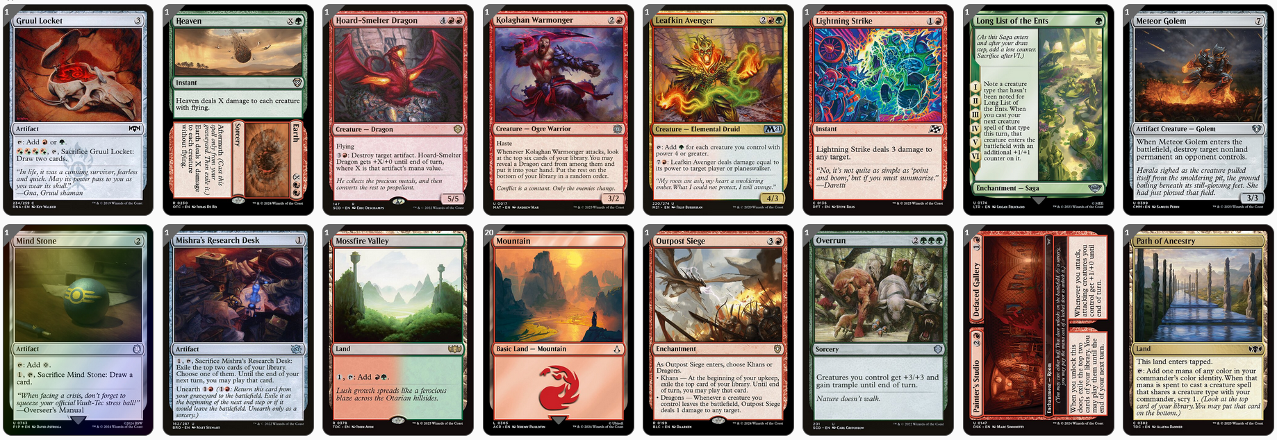 MTG Magic the Gathering Commander Deck - Atarka, World Render (Dragons)