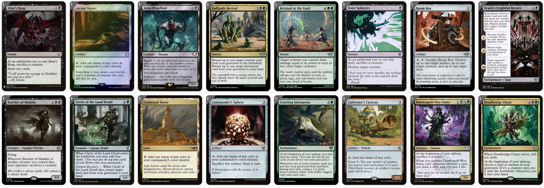 MTG Magic 100-Karten Commander Deck Jarad, Golgari Lich Lord (Graveyard, Friedhof)