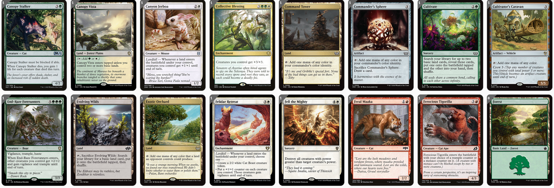 MTG Magic the Gathering Commander Deck - Rin and Seri, Inseparable (Cats & Dogs)