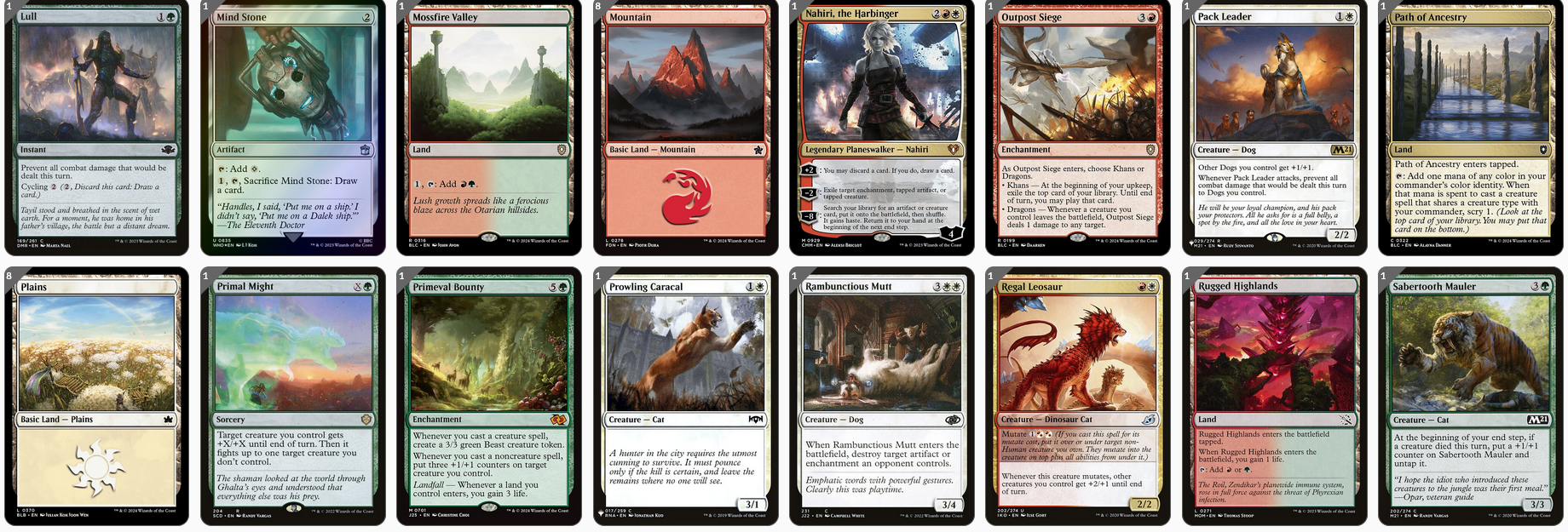 MTG Magic the Gathering Commander Deck - Rin and Seri, Inseparable (Cats & Dogs)