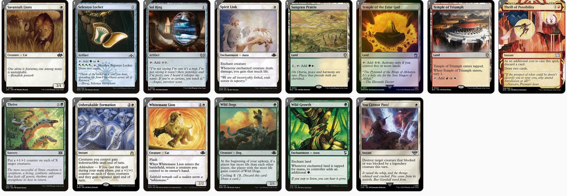 MTG Magic the Gathering Commander Deck - Rin and Seri, Inseparable (Cats & Dogs)