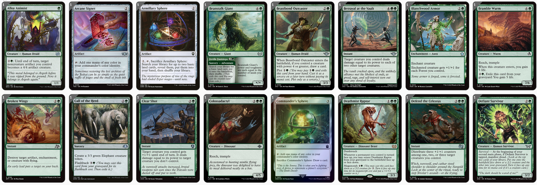 MTG Magic the Gathering Commander Deck - Selvala, Heart of the Wilds (Mono Green)