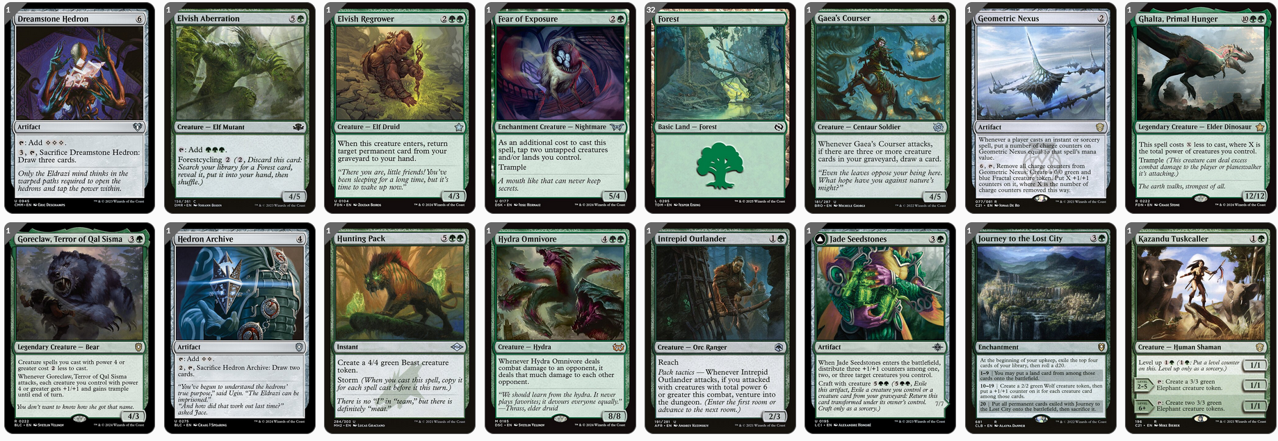 MTG Magic the Gathering Commander Deck - Selvala, Heart of the Wilds (Mono Green)
