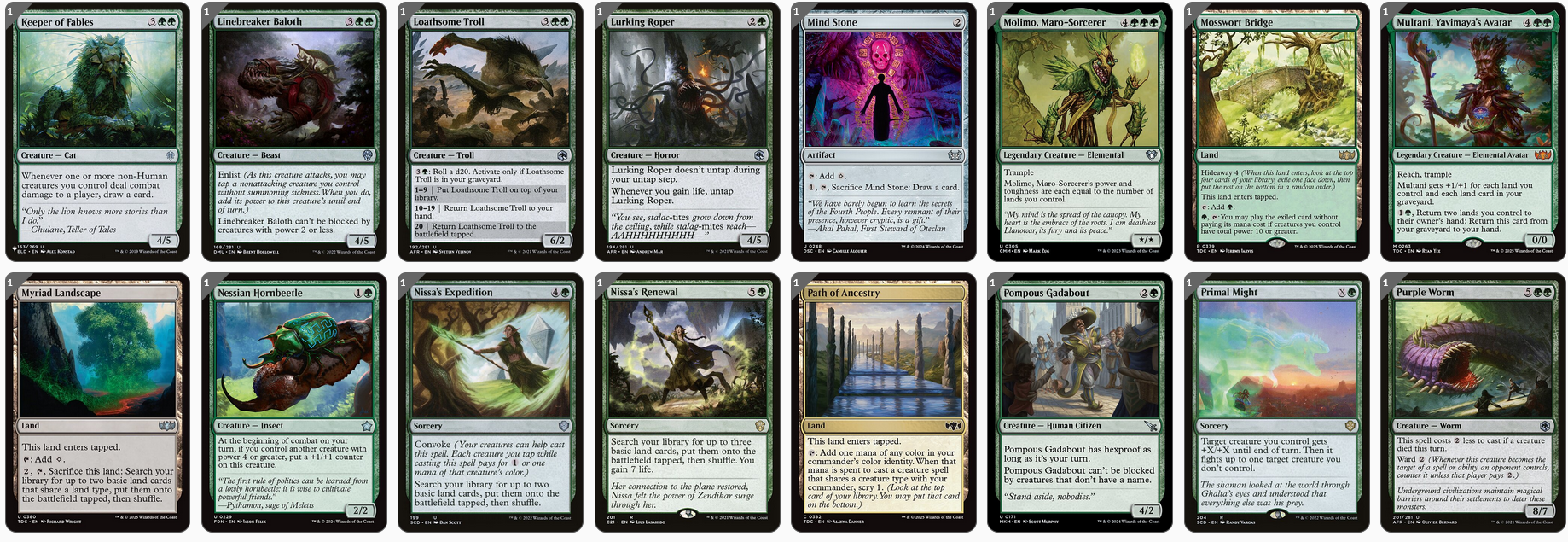 MTG Magic the Gathering Commander Deck - Selvala, Heart of the Wilds (Mono Green)