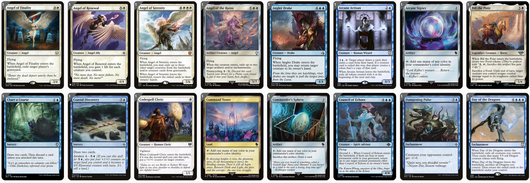 thumbnail image 2 of MTG Commander EDH Deck – Brago, King Eternal – 100-Card Custom Azorius Flicker Deck 2 of 6