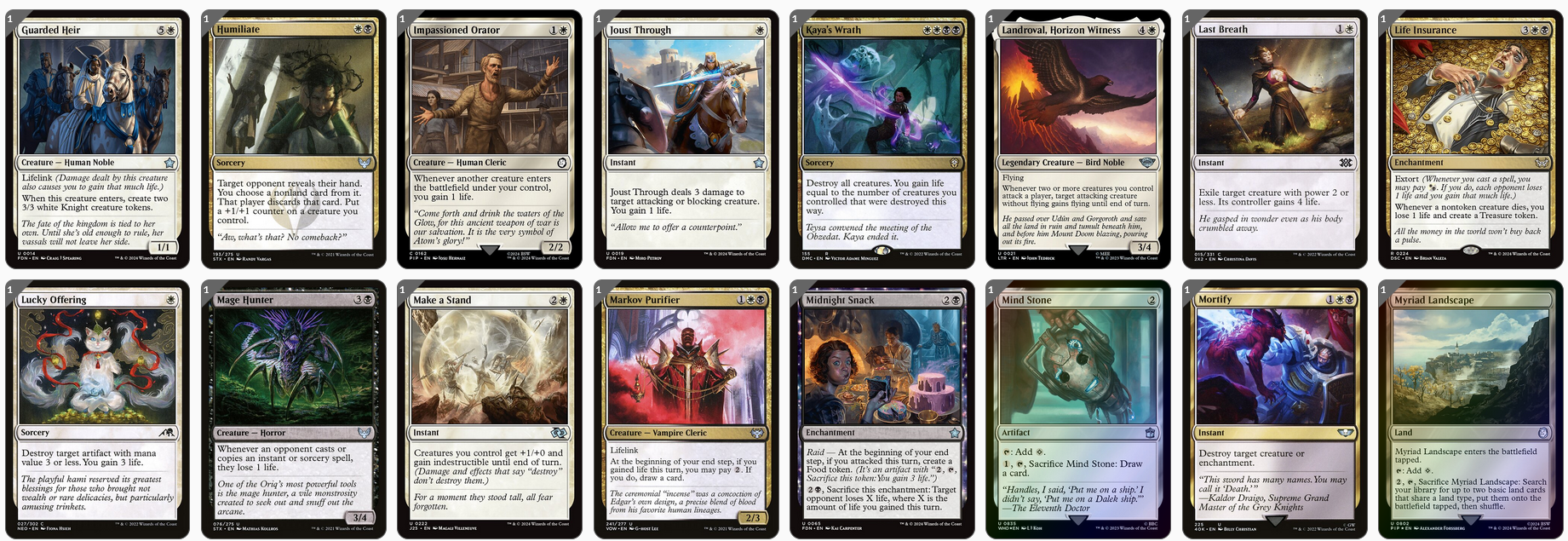MTG Magic the Gathering Commander Deck - Elenda, Saint of Dusk (Lifegain)