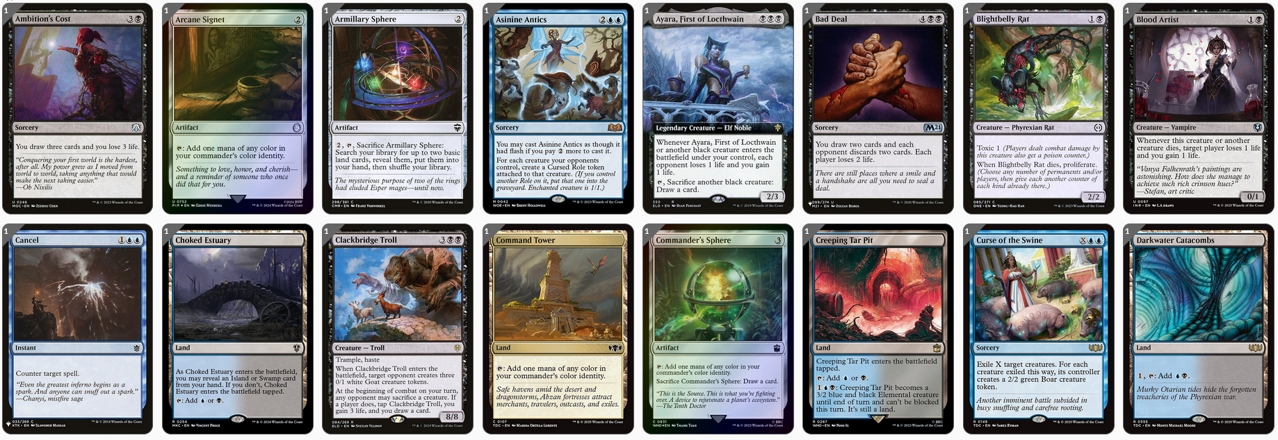 MTG Magic the Gathering Commander Deck - Toxrill, the Corrosive (-1/-1 Counter)
