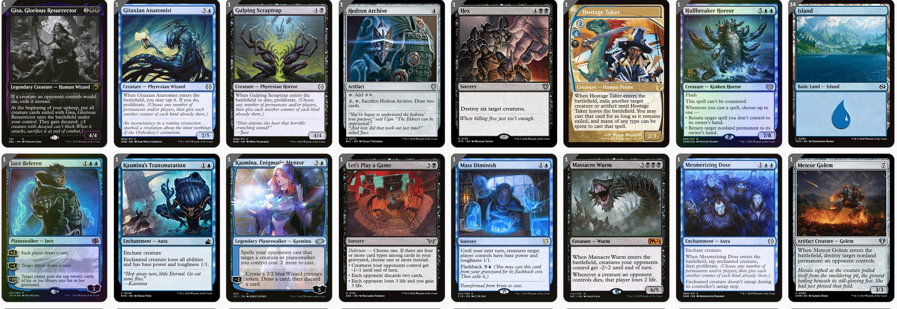 MTG Magic the Gathering Commander Deck - Toxrill, the Corrosive (-1/-1 Counter)