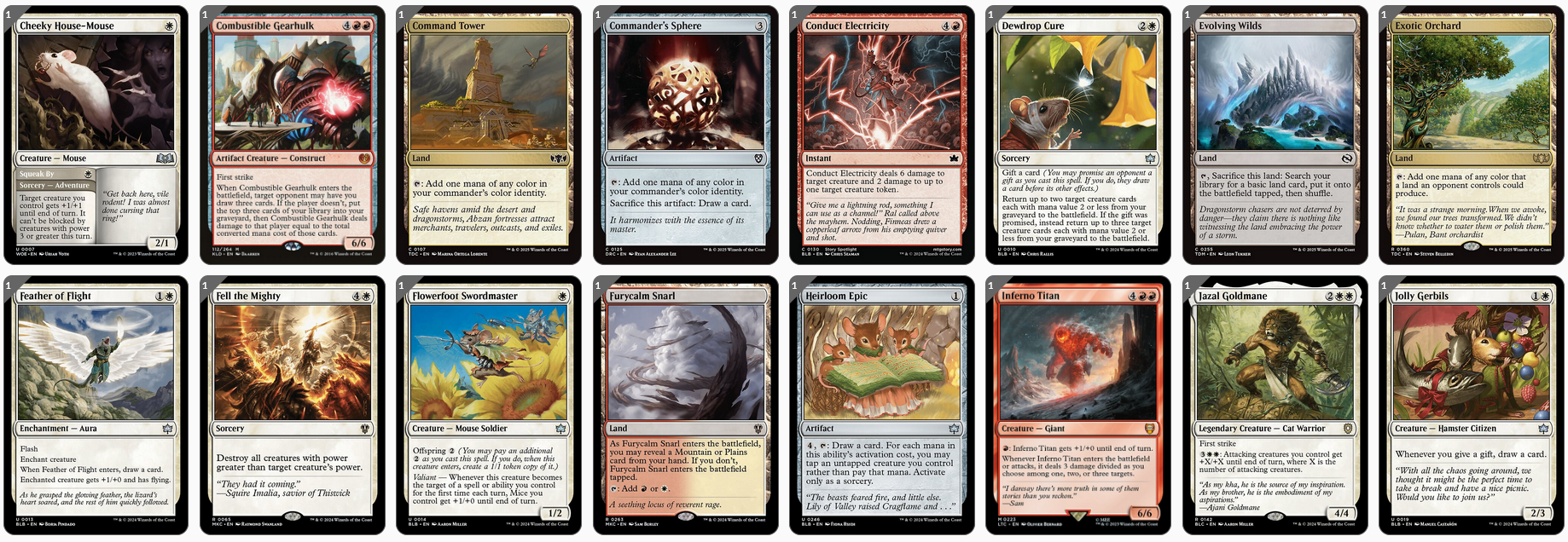 MTG Magic the Gathering Commander Deck - Mabel, Heir to Cragflame (Mice, Equipment)
