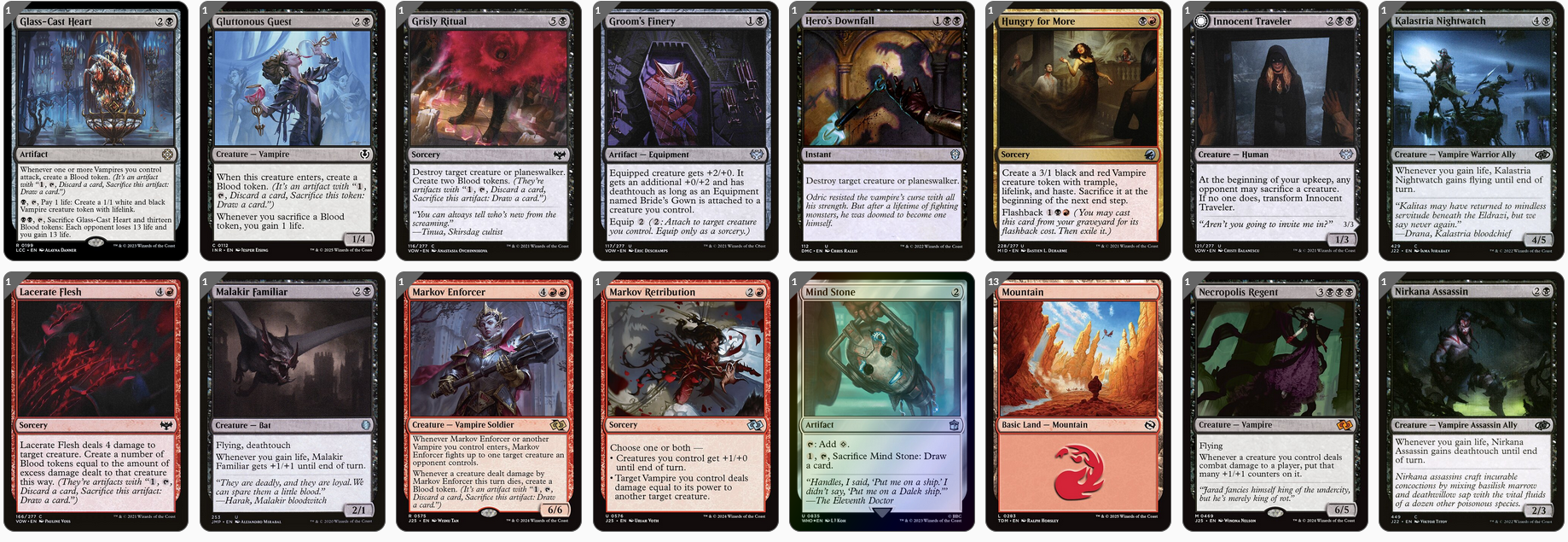 MTG Magic the Gathering Commander Deck - Zagras, Thief of Heartbeats (Vampires Deathtouch)