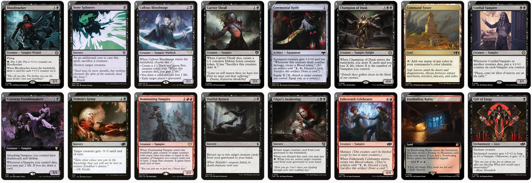MTG Magic the Gathering Commander Deck - Strefan, Maurer Progenitor (Blood Vampires)