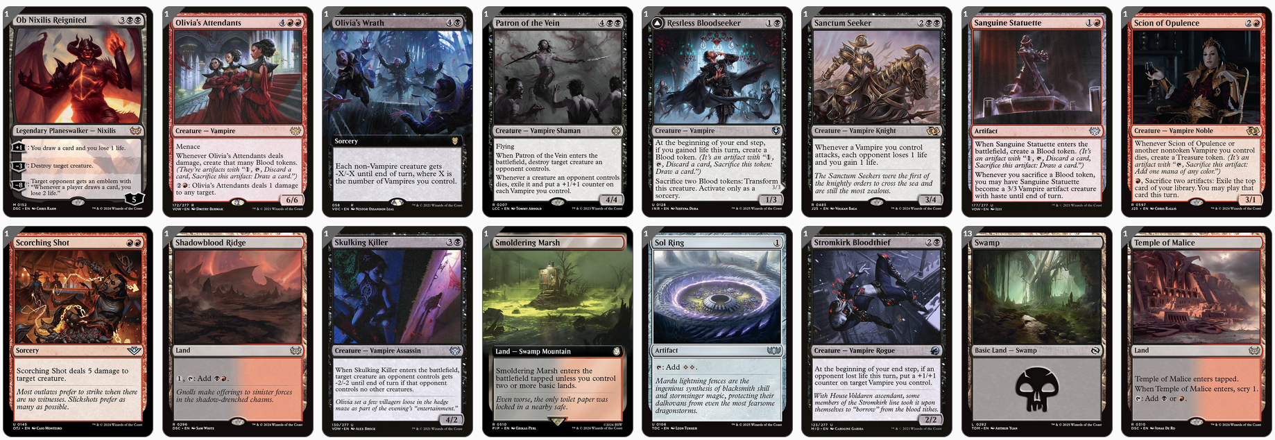 MTG Magic the Gathering Commander Deck - Strefan, Maurer Progenitor (Blood Vampires)