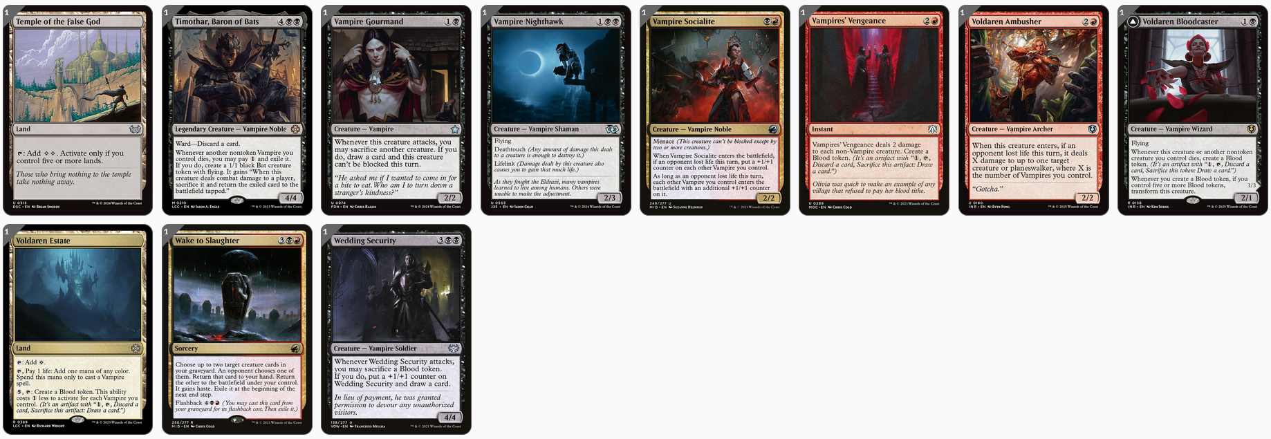 MTG Magic the Gathering Commander Deck - Strefan, Maurer Progenitor (Blood Vampires)