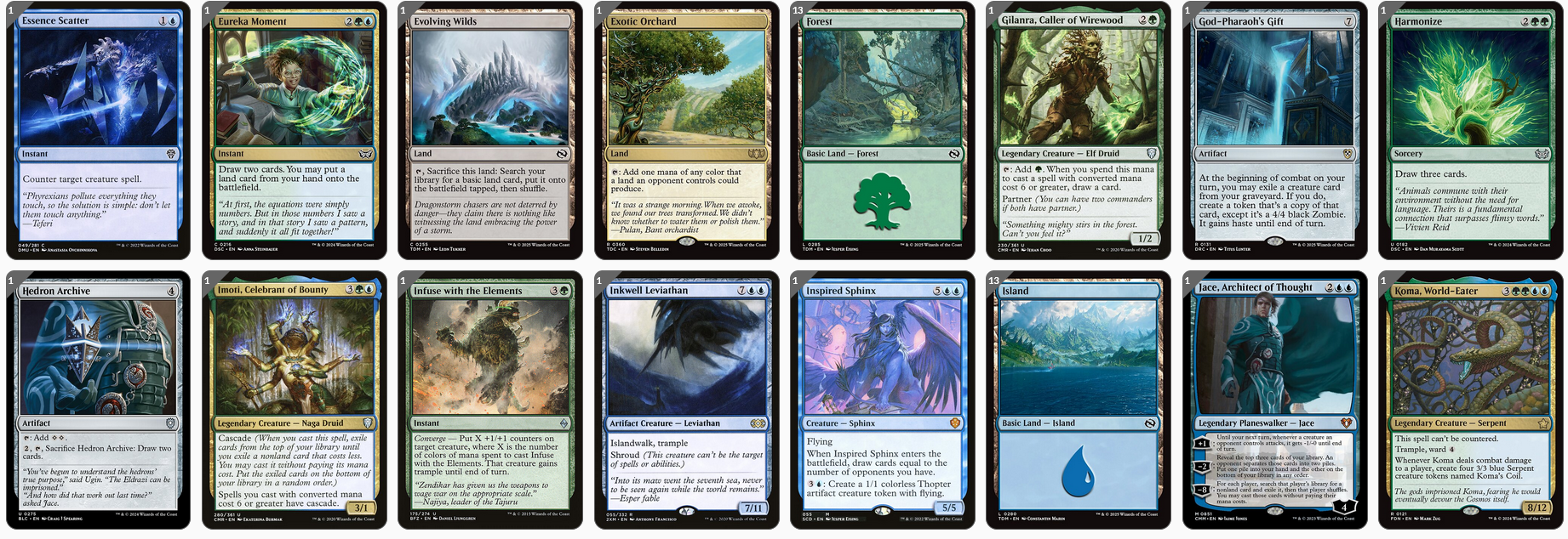 MTG Magic the Gathering Commander Deck - Arixmethes, Slumbering Isle (Big Sea Creatures)