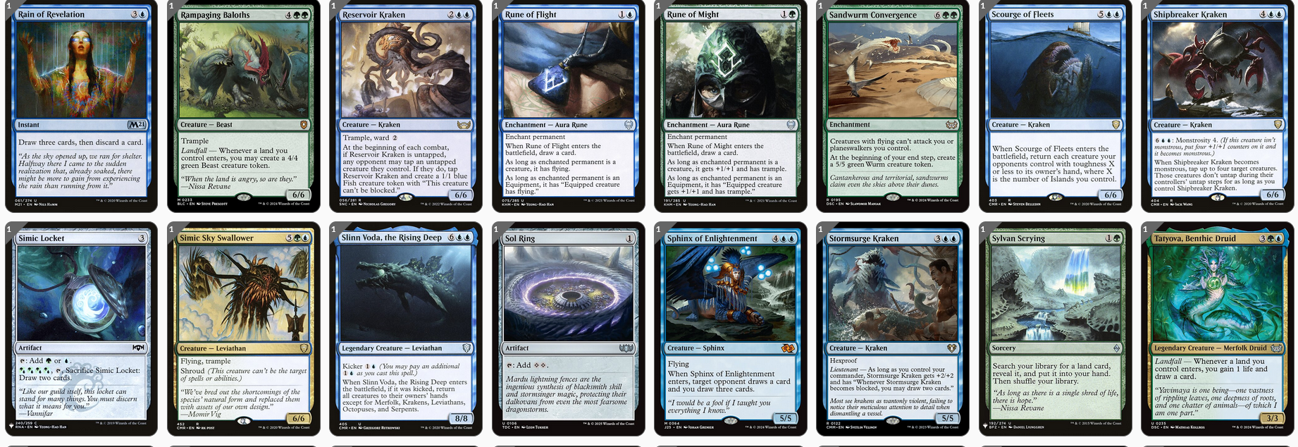 MTG Magic the Gathering Commander Deck - Arixmethes, Slumbering Isle (Big Sea Creatures)