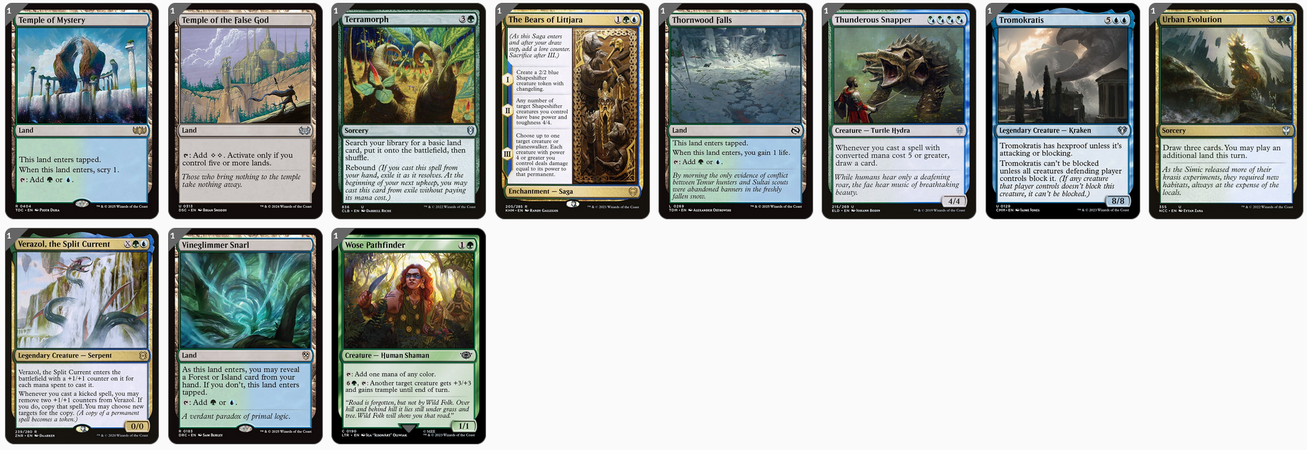 MTG Magic the Gathering Commander Deck - Arixmethes, Slumbering Isle (Big Sea Creatures)