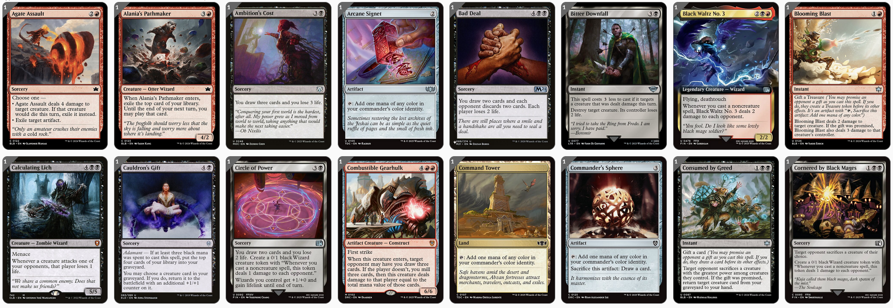 MTG Magic the Gathering Commander Deck - Kuja, Genome Sorcerer (Black Wizards)