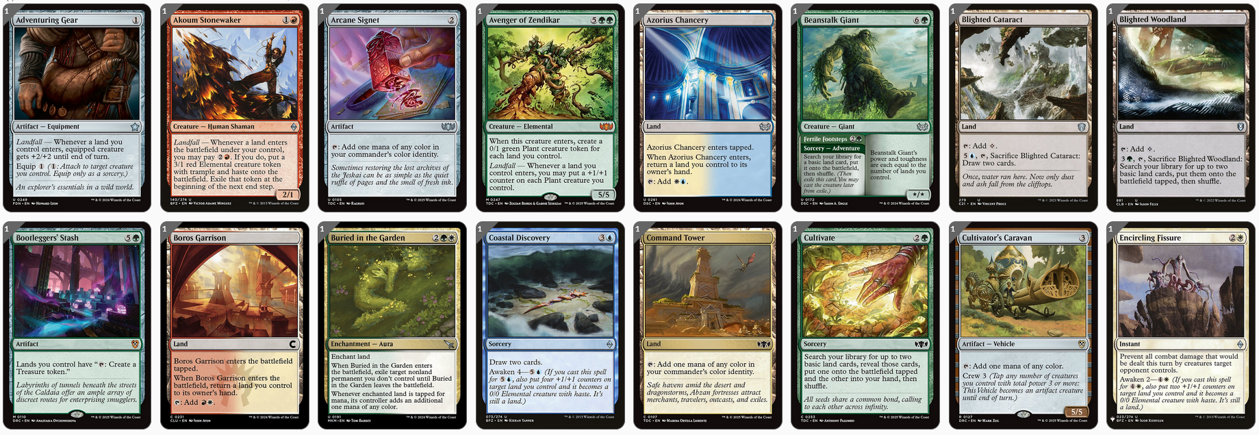MTG Magic the Gathering Commander Deck - Omnath, Locus of Creation (Landfall)