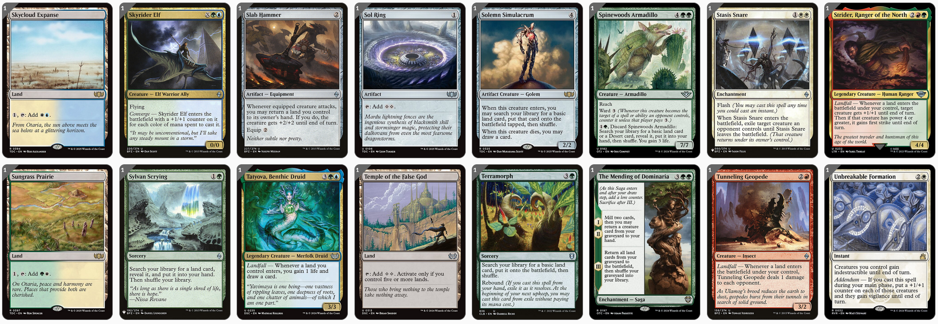 MTG Magic the Gathering Commander Deck - Omnath, Locus of Creation (Landfall)