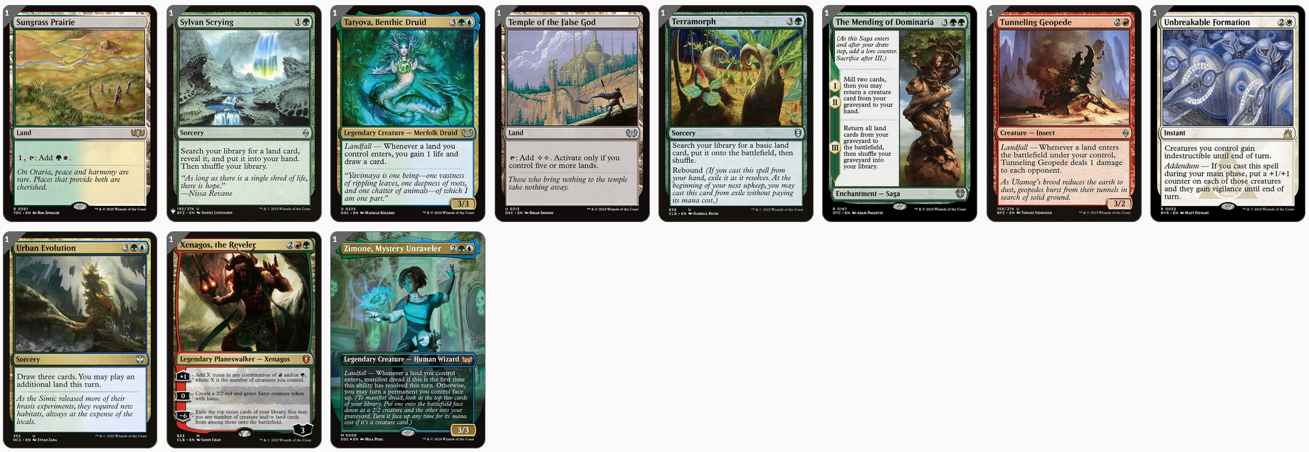 MTG Magic the Gathering Commander Deck - Omnath, Locus of Creation (Landfall)
