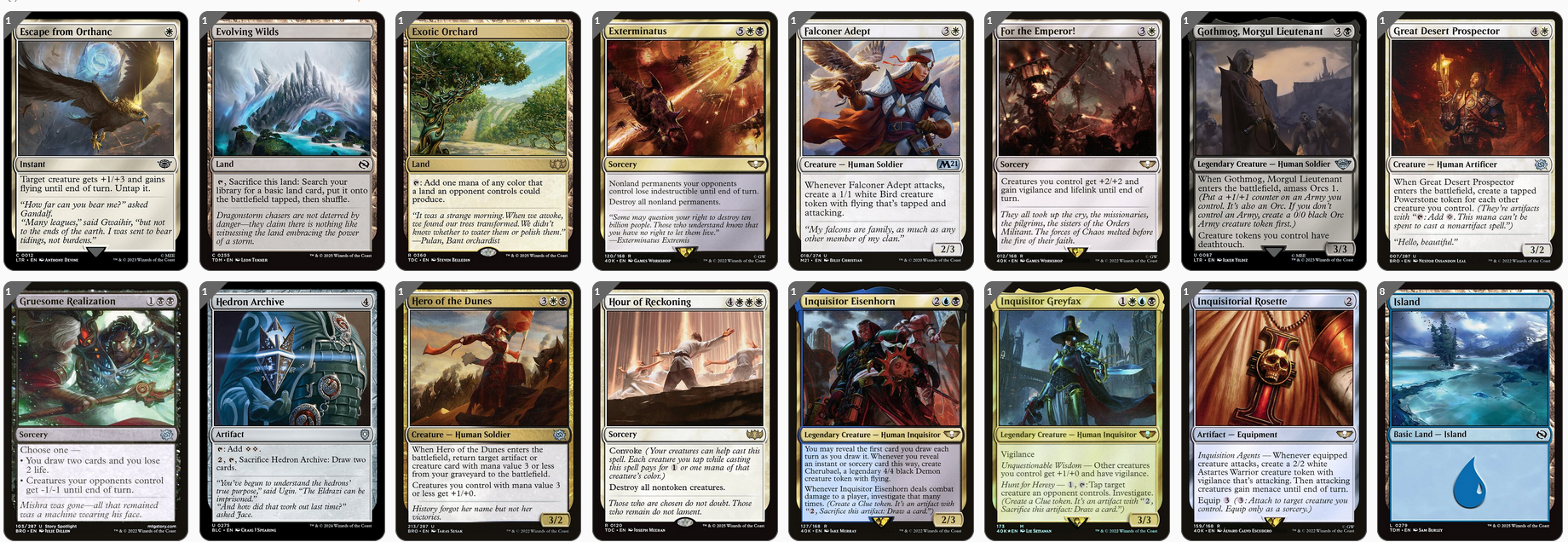 MTG Magic the Gathering Commander Deck - Marneus Calgar (Warhammer 40K Tokens)