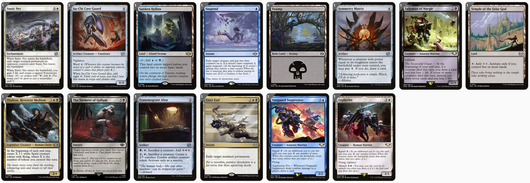 MTG Magic the Gathering Commander Deck - Marneus Calgar (Warhammer 40K Tokens)