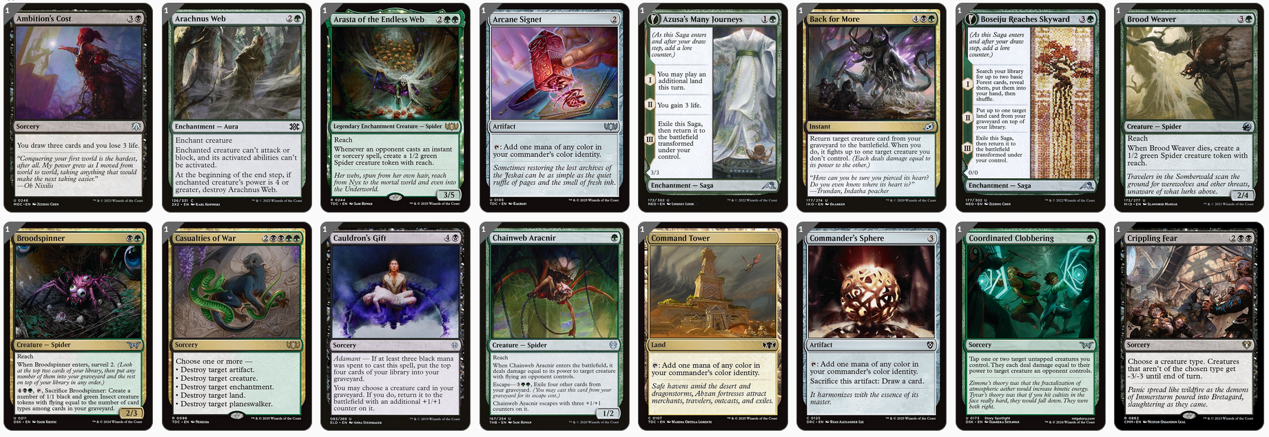 MTG Magic the Gathering Commander Deck - Shelob, Child of Ungoliant (Spider, Spinnen)
