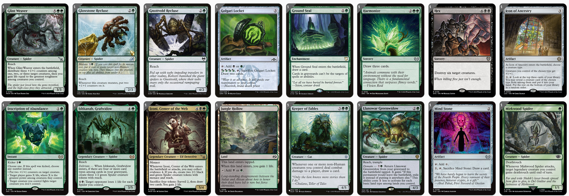 MTG Magic the Gathering Commander Deck - Shelob, Child of Ungoliant (Spider, Spinnen)