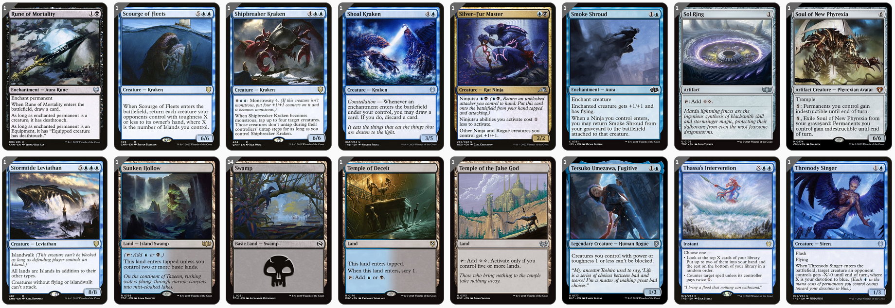MTG Magic the Gathering Commander Deck - Runo Stromkirk (Meereskreaturen)