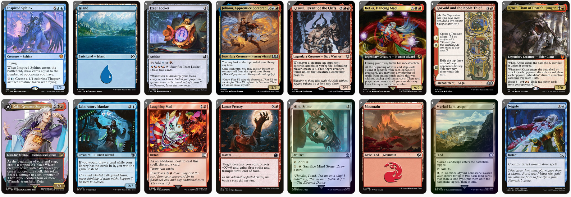 MTG Magic the Gathering Commander Deck - Kefka, Court Mage (Grixis)
