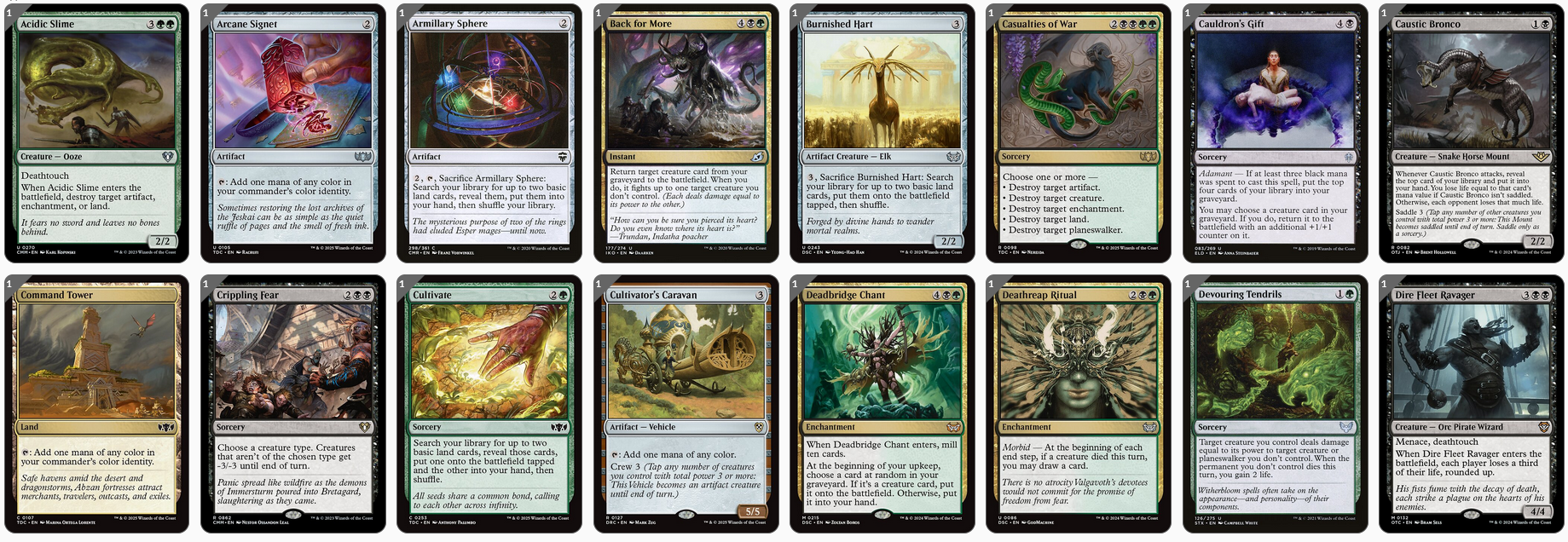 MTG Magic the Gathering Commander Deck - Aphelia, Viper Whisperer (Snakes)